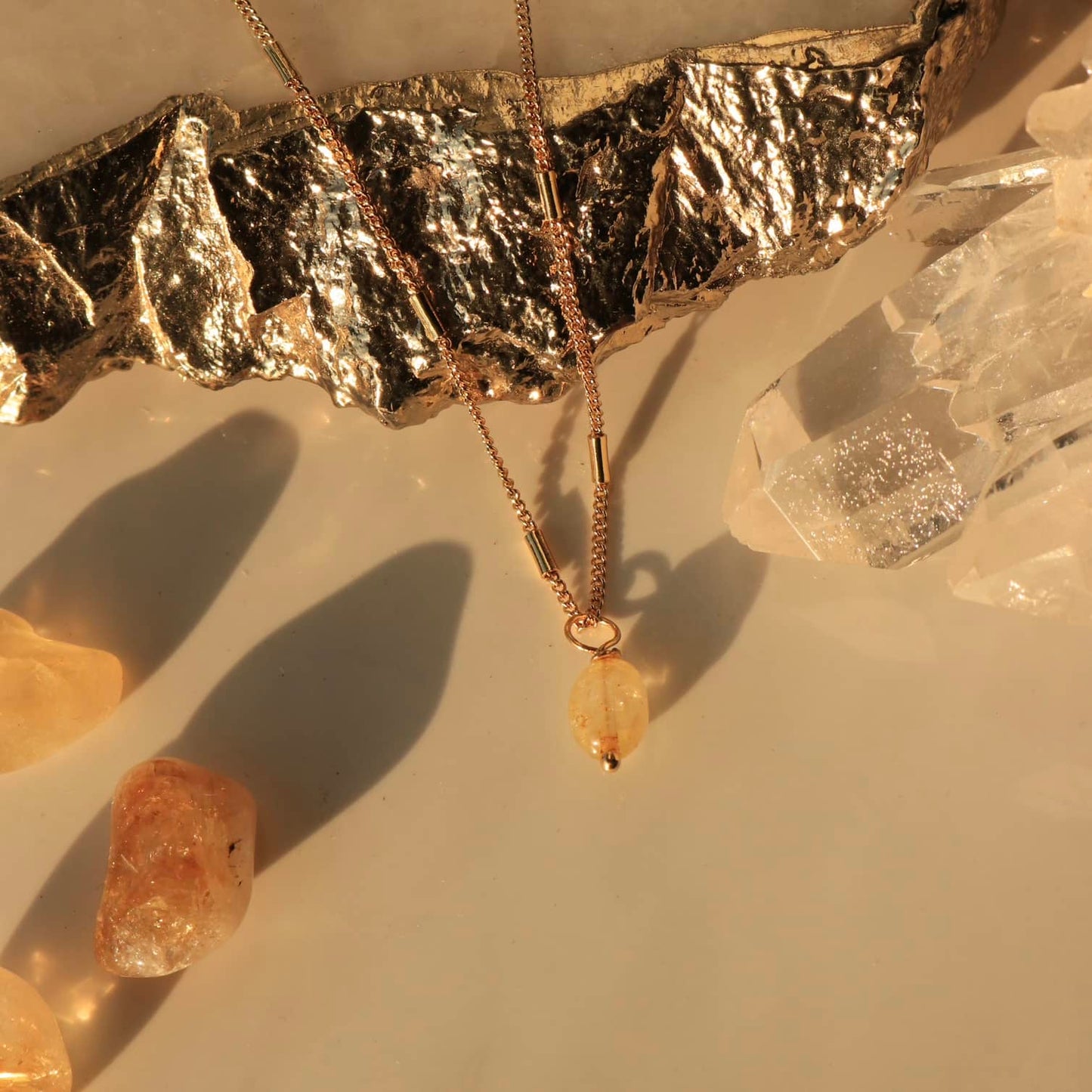 Dainty Citrine Necklace