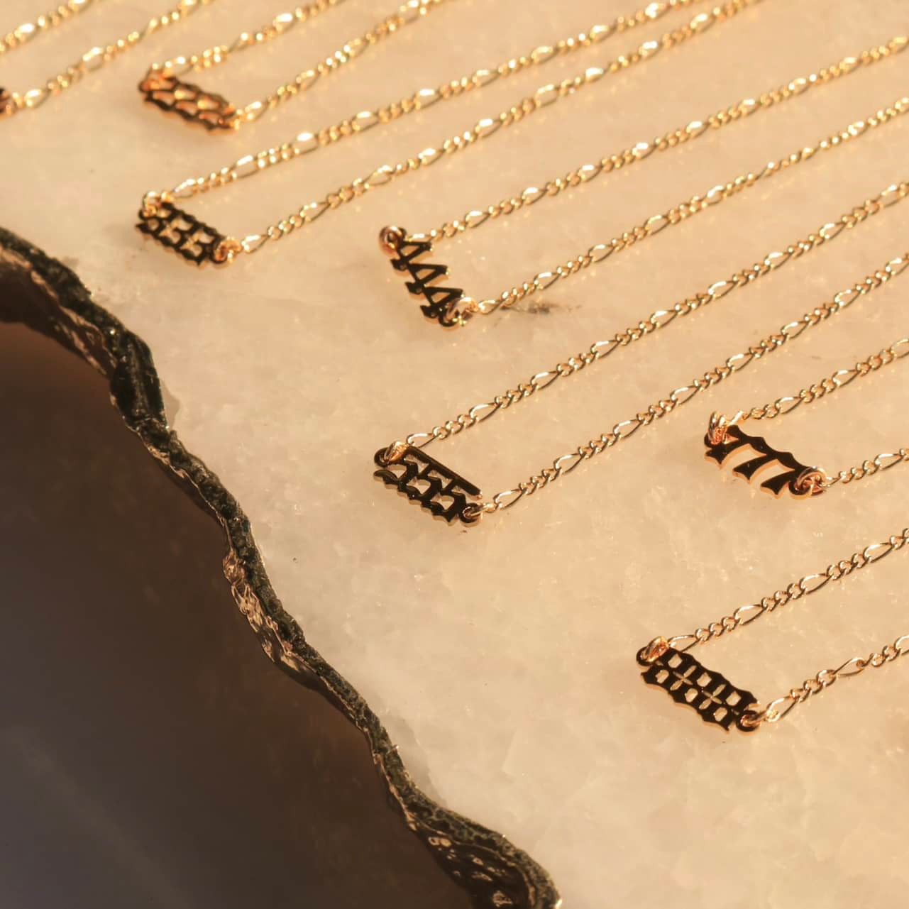 Dainty Angel Number Necklace