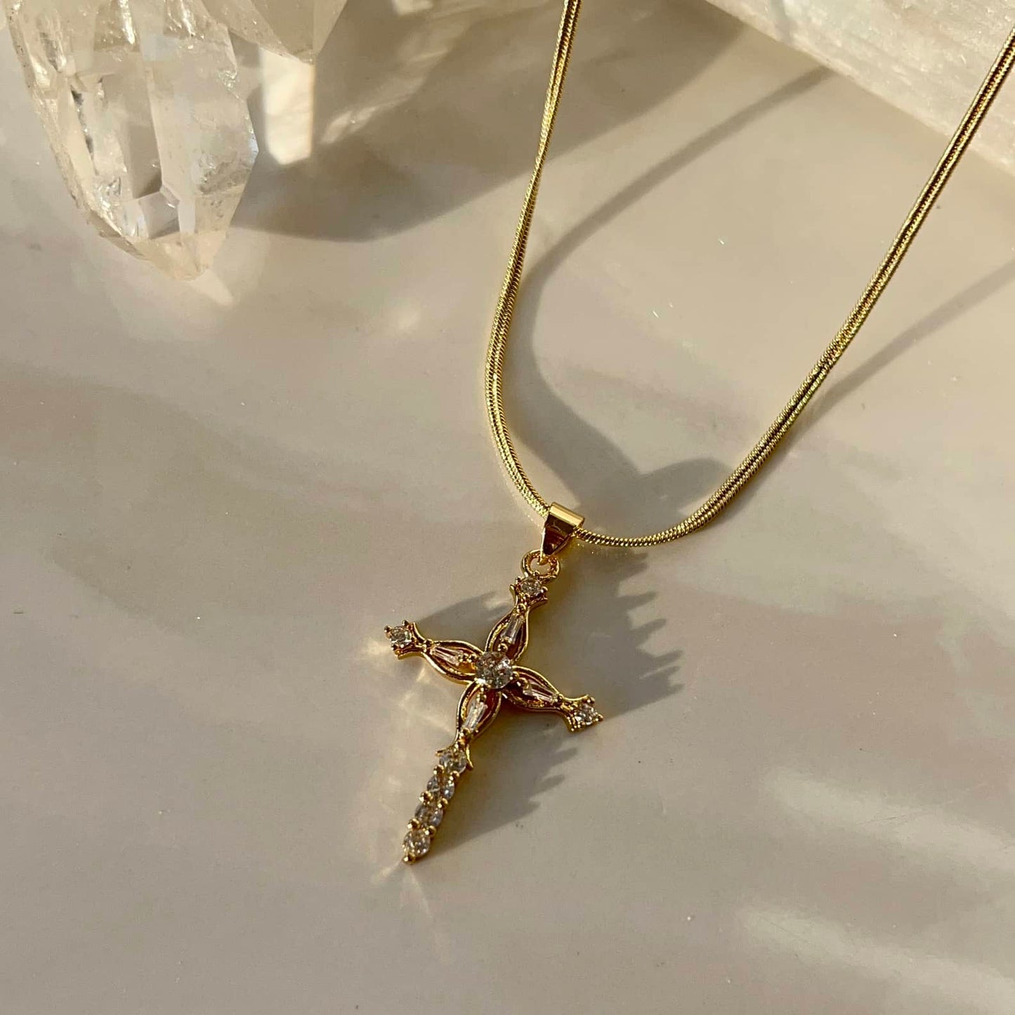 Divinely Blessed Cross Necklace