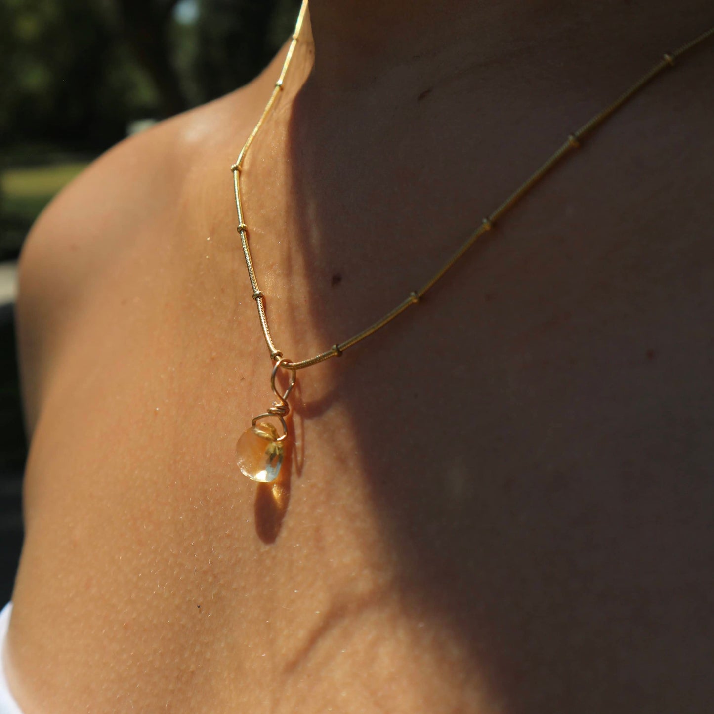 Abundance Micro Citrine Necklace