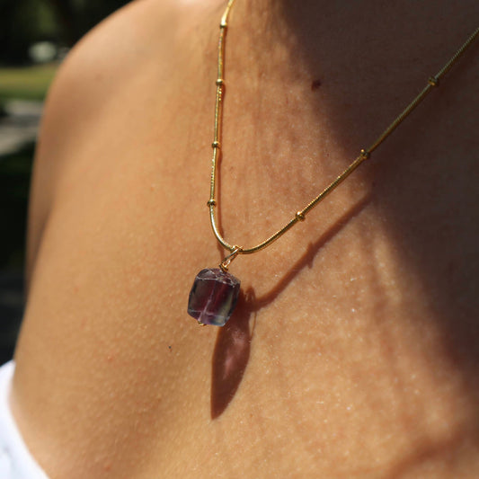 Focus & Concentration Fluorite Necklace