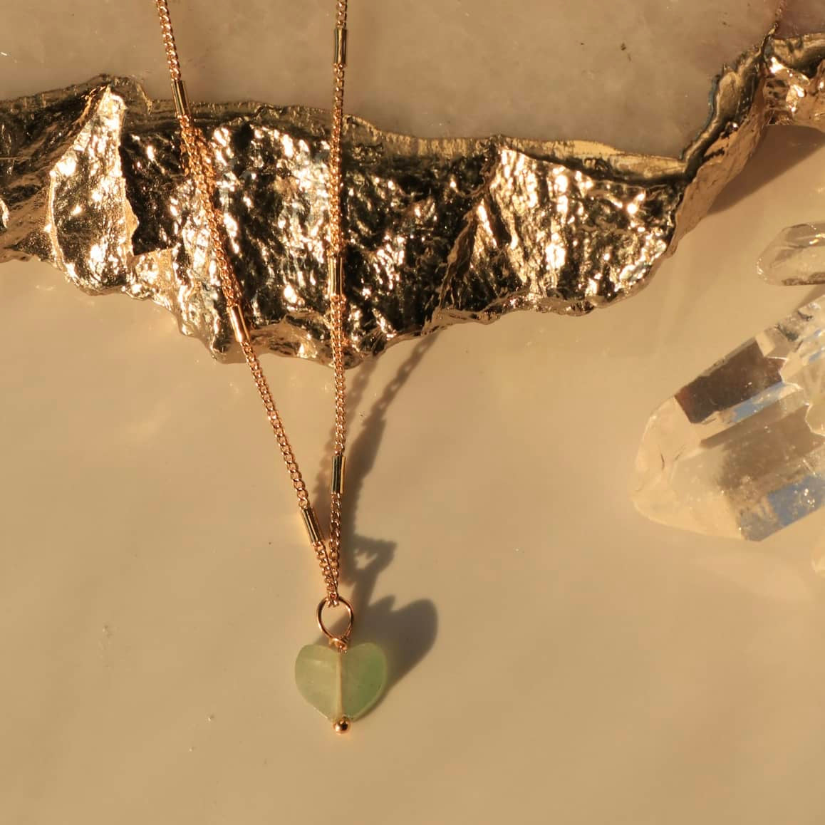 Aventurine Heart Necklace