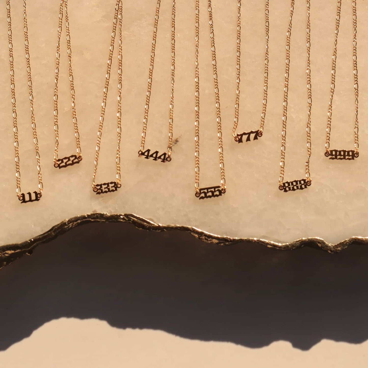 Dainty Angel Number Necklace