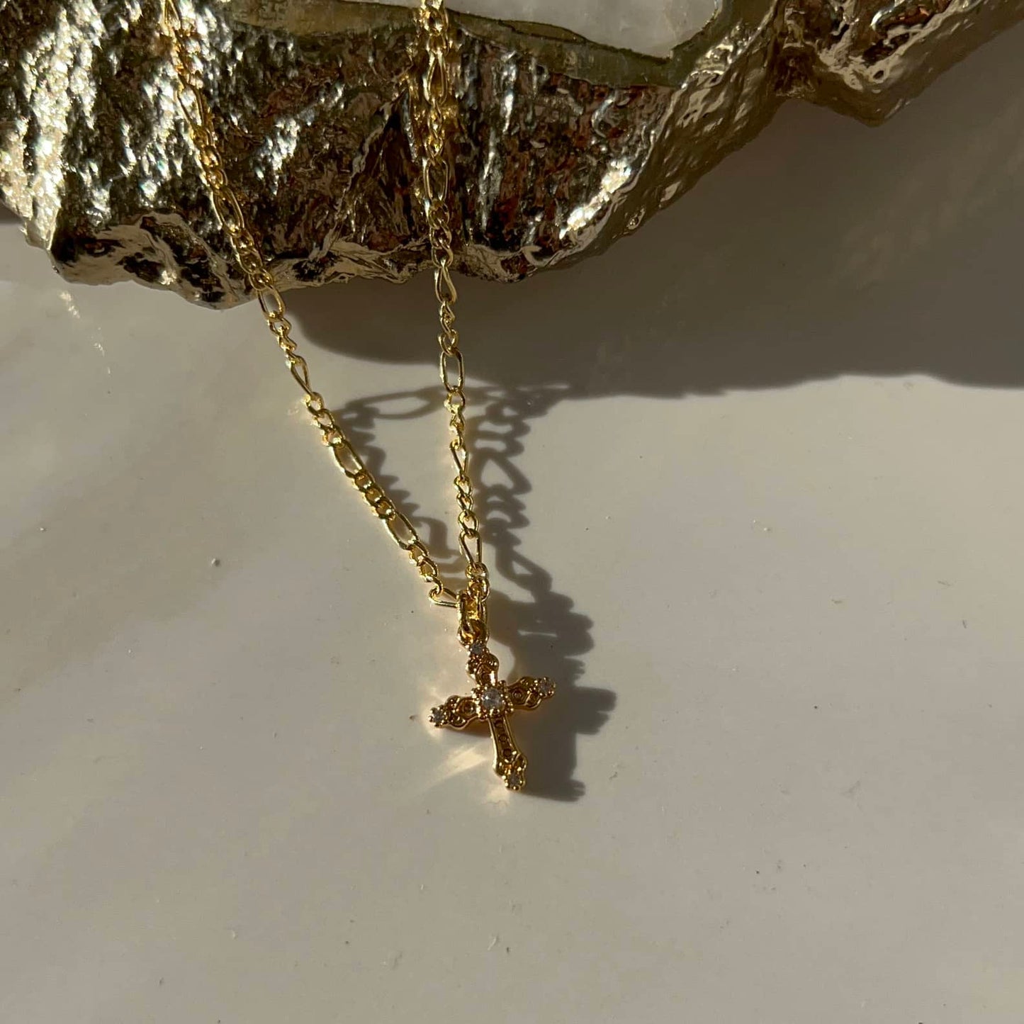 Micro Cross Necklace