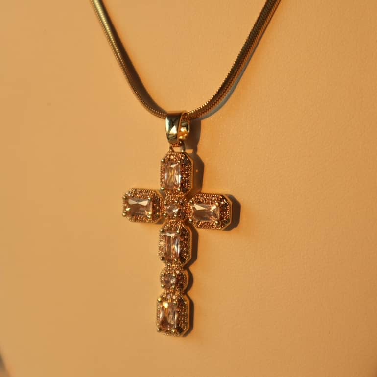 Making a Statement Cross Necklace