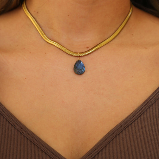 Boundless Labradorite Teardrop Necklace