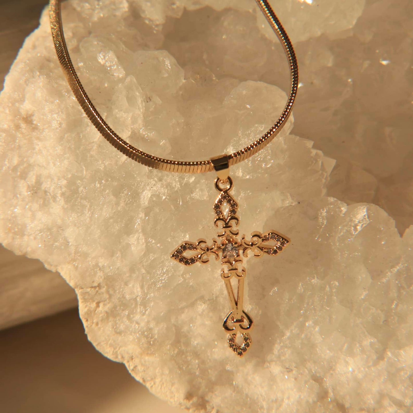 Abundantly Blessed Cross Necklace