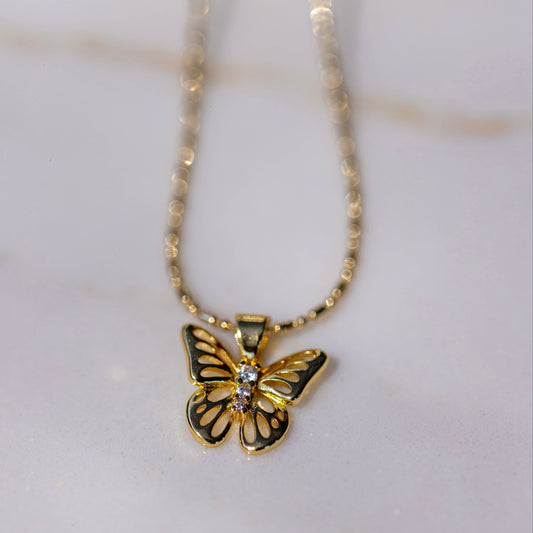 Transforming From The Inside Out Butterfly Necklace
