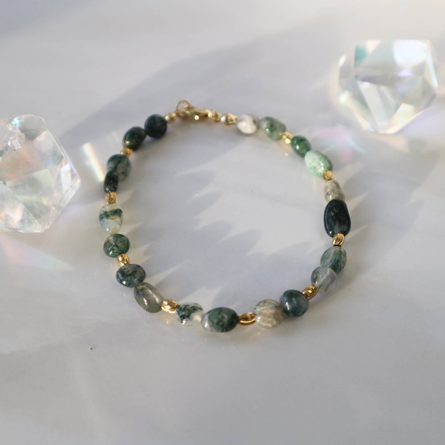Made to Order: Moss Agate Bracelet